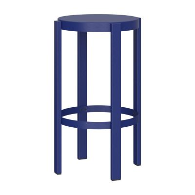 Scaun de bar albastru din oțel (înălțime șezut 65 cm) Doon – noo.ma