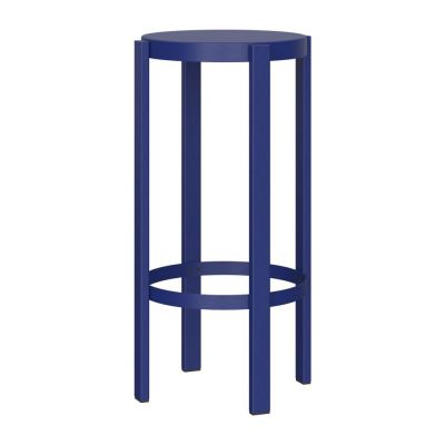 Scaun de bar albastru din oțel (înălțime șezut 75 cm) Doon – noo.ma