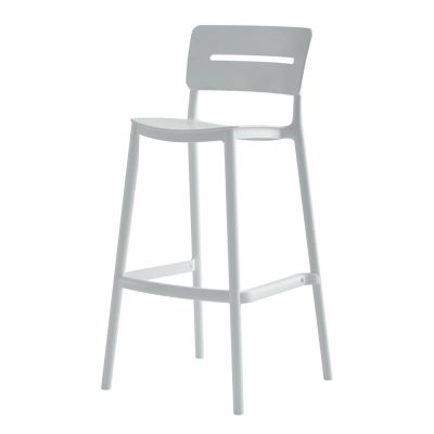 Scaun de bar ALEXA H75 CM - Alb