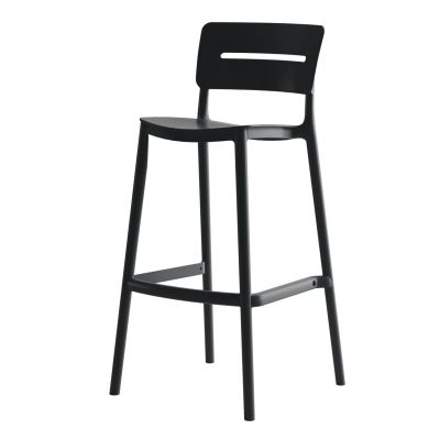 Scaun de bar ALEXA H75 CM - Negru