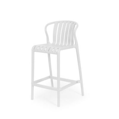 Scaun de bar BASTIO H65 CM - Alb