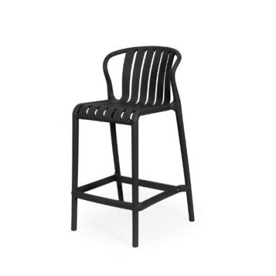 Scaun de bar BASTIO H65 CM - Negru