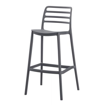 Scaun de bar BRETEL  H75 CM - Grey