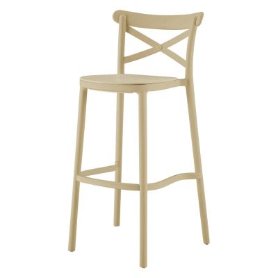 Scaun de bar BUMBAR  H76 CM - Beige