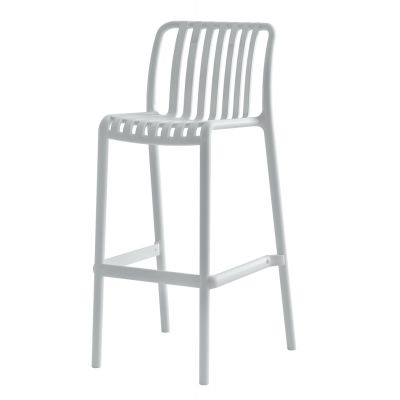 Scaun de bar DANILO  H75 CM - Alb