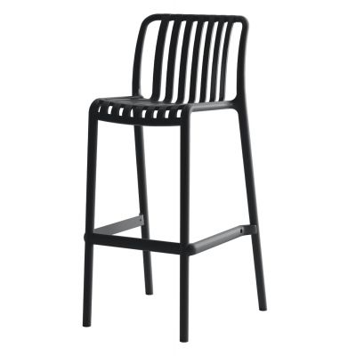 Scaun de bar DANILO  H75 CM - Negru