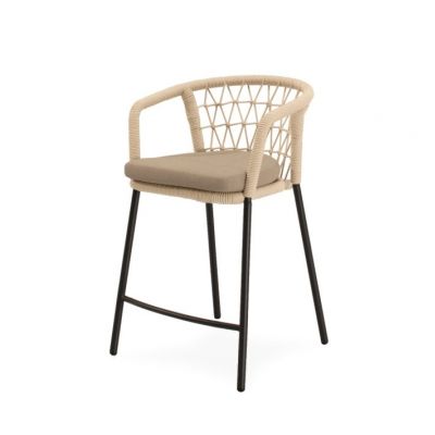 Scaun de bar EDRIN H65 CM - Negru