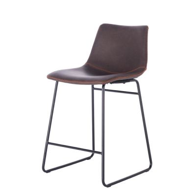 Scaun de bar ESTRINA H61 CM - Maro