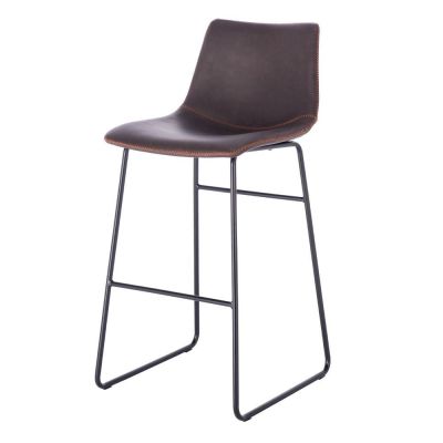 Scaun de bar ESTRINA H73 CM - Maro