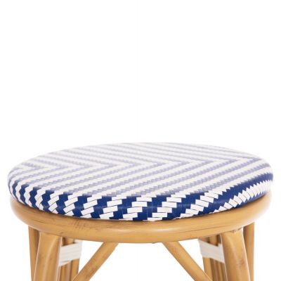 Scaun de bar HARDIV  H65 CM - Albastru