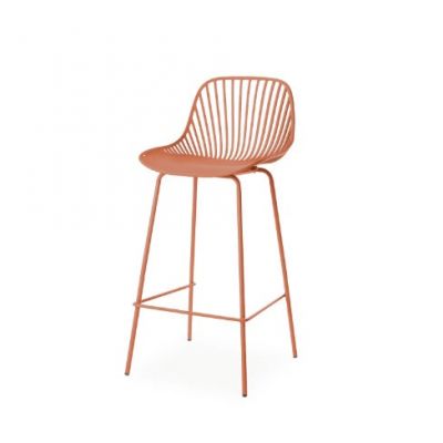 Scaun de bar KASPER H75 CM - Caramiziu