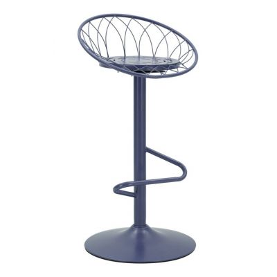 Scaun de bar, Mauro Ferretti, Clox, 49x45x92 cm, metal, mov