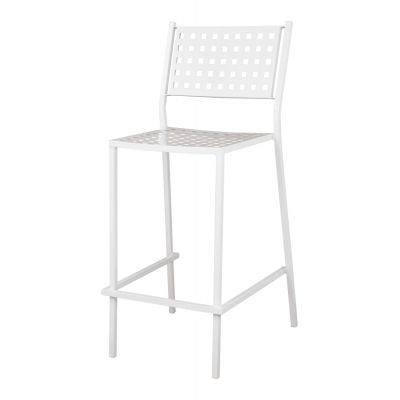 Scaun de bar TETRAL  H76 CM - Alb