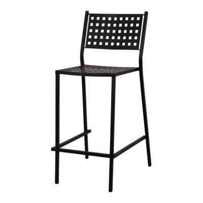 Scaun de bar TETRAL  H76 CM - Negru