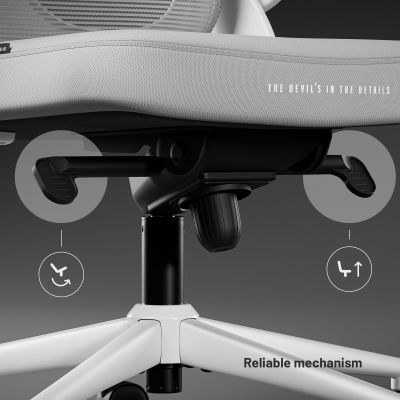 Scaun de birou ergonomic gri deschis Diablo V-Light Scaun de birou ergonomic gri deschis Diablo V-Light