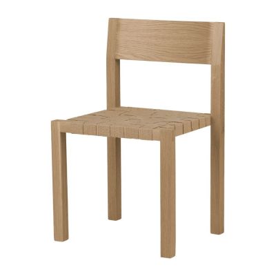 Scaun de dining în culoare naturală stivuibil din lemn de stejar Toli – noo.ma