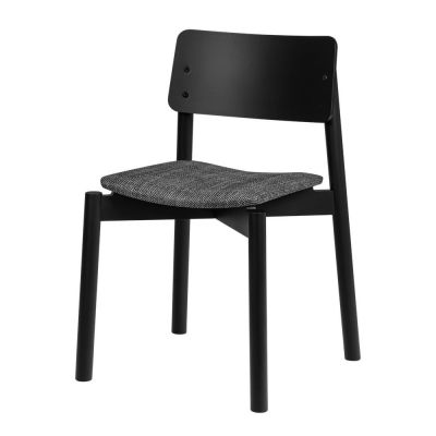 Scaun de dining negru stivuibil Wem – noo.ma