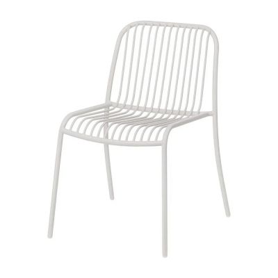 Scaun de grădină gri deschis din metal Yua Wire – Blomus