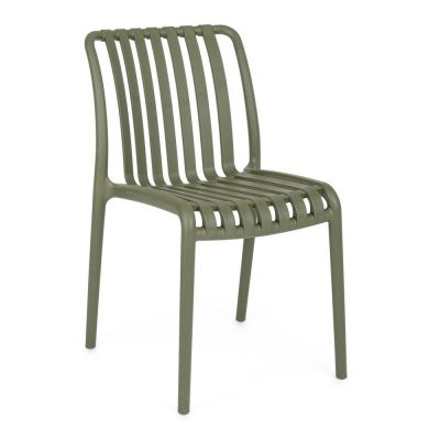 Scaun de grădină verde din plastic Billie – Bizzotto