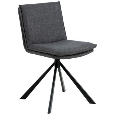 Scaun din textil, gri închis