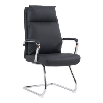 Scaun pentru vizitatori Siquel I pu, neagra, 58x62x105 cm
