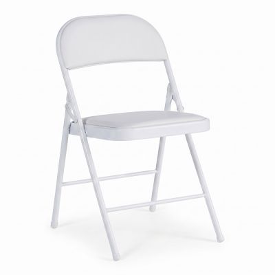 Scaun Pliabil, Alb, 46 x 46 x 79 cm