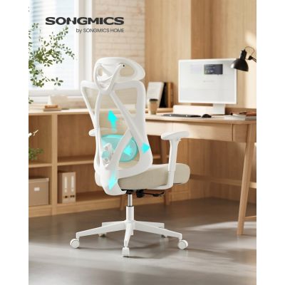 Scaun: Scaun birou, Verona, Crem, 70x70x125 cm