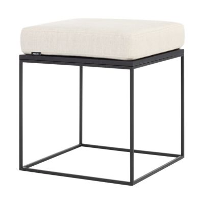 Scaun tip taburet bej tapițat Feo – noo.ma