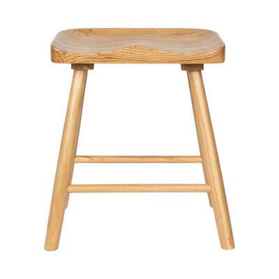 Scaun tip taburet în culoare naturală din lemn de stejar Vander – White Label