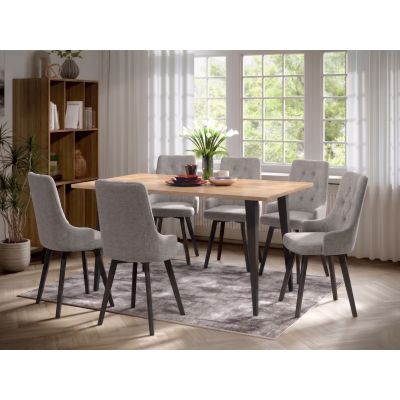 Set Masa Sorento + 6 Scaune Talin Gri