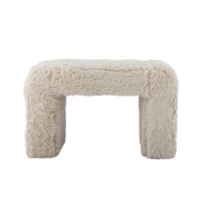 Taburet, Bloomingville, Bobbie, 70x40x45 cm, placaj/lemn de plop/poliester, natural