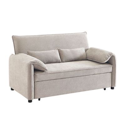 Canapea extensibila 3 locuri GIRADO 161 CM - Beige