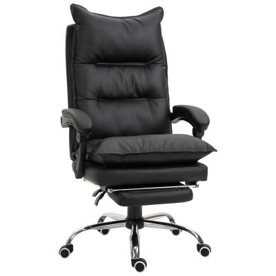 Fotoliu Birou Negru - Rabatabil, Suport Picioare  Ergonomic