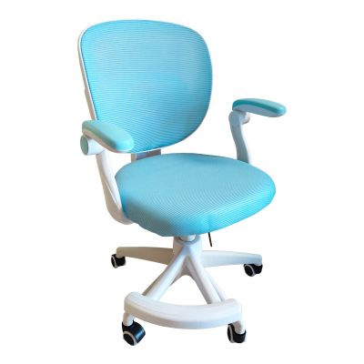 Scaun birou pentru copii cu funcție ajustabilă Bernu, mesh, Alb, 47x56x80-90 cm