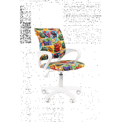 Scaun birou pentru copii rotativ Semba 103 white model Monstri