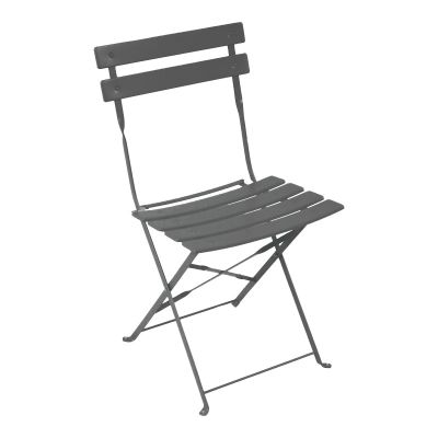 Scaun Bistro pliabil, metalic, antracit, 42x46x82 cm
