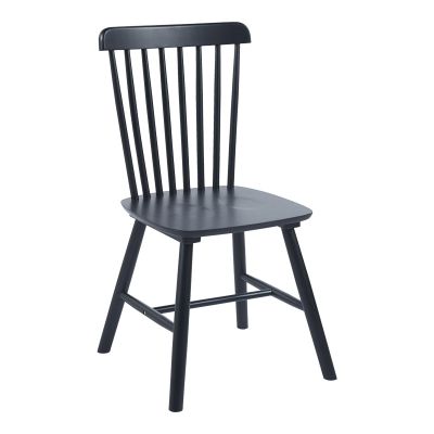 Scaun Bristol/, Lemn Rubberwood, Negru, 45x51x86 cm
