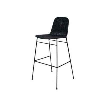 Scaun de bar CAROL H74 CM - Negru