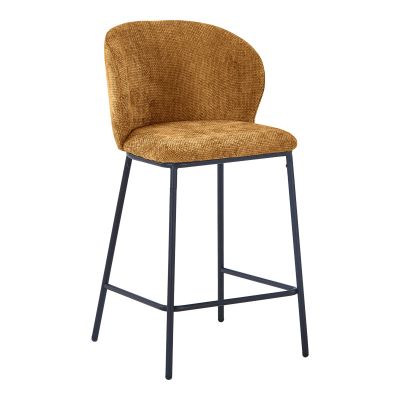 Scaun de bar cu funcție pivotantă Karg camel, 49x46x93 cm