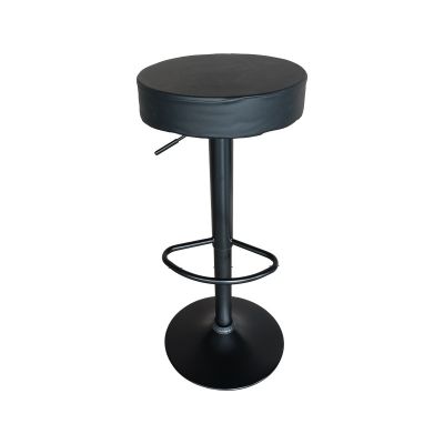 Scaun de bar Dianors, negru/negru, 38x38x75 cm