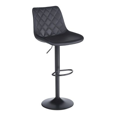 Scaun de bar Libra, negru, 49x55x115 cm