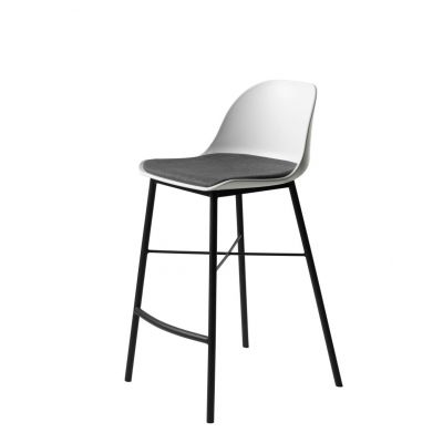 Scaun de bar NAERON H68 CM - Alb