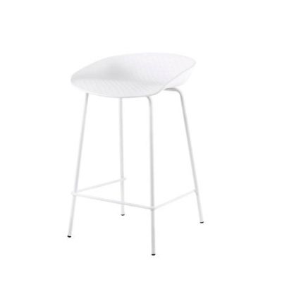 Scaun de bar NATY H64 CM - Alb