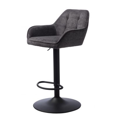 Scaun de bar NOLAN SQUARE H65/80 CM - Gri inchis