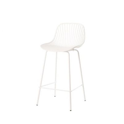 Scaun de bar PAITON H65 CM - Alb