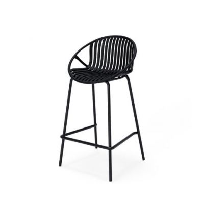 Scaun de bar TEVERE H64 CM - Negru