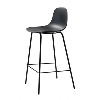 Scaun de bar ZELBRON H67 CM - Negru