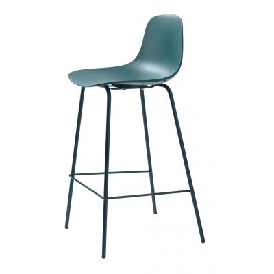 Scaun de bar ZELBRON H67 CM - Turquoise