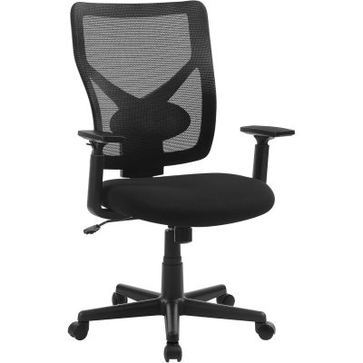 Scaun de birou ergonomic mesh, reglabil complet, brate si suport lombar ajustabile, 68x67x113 cm, negru