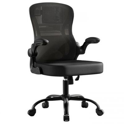 Scaun de birou ergonomic, reglabil pe inaltime, suport lombar, functie balans, 60x60x105 cm, negru